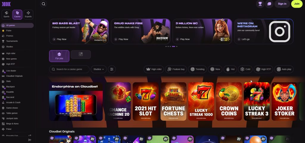 Vzducholoď s kasinem na palubě plující mořem mraků: Cloudbet servíruje koktejly ve stříbrné gondole, kde vrtule míchají štěstěnu a každé zatočení je mírným stoupáním k výhrám